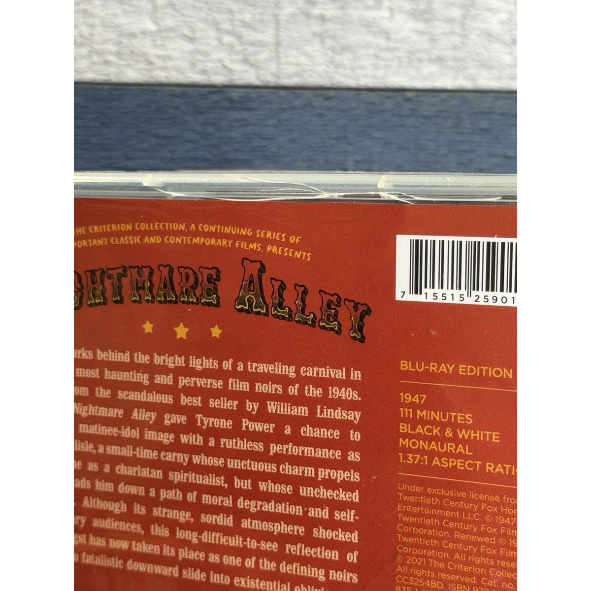 Nightmare Alley Criterion Collection -Blu-ray Used