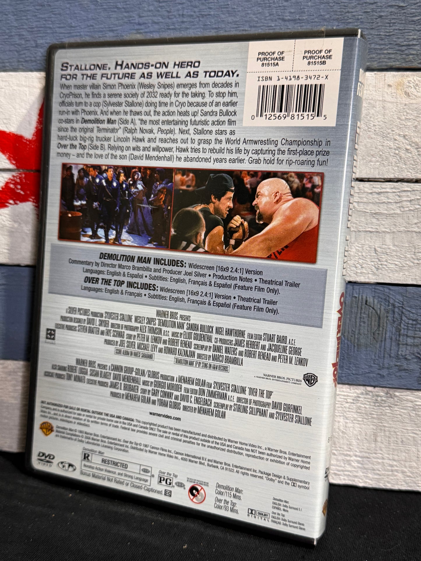 Demolition Man / Over the Top Double Feature - DVD Used