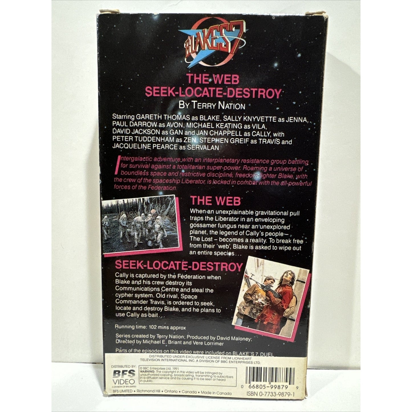 Blakes 7 Vol 3 The Web/Seek Locate Destroy - VHS Used