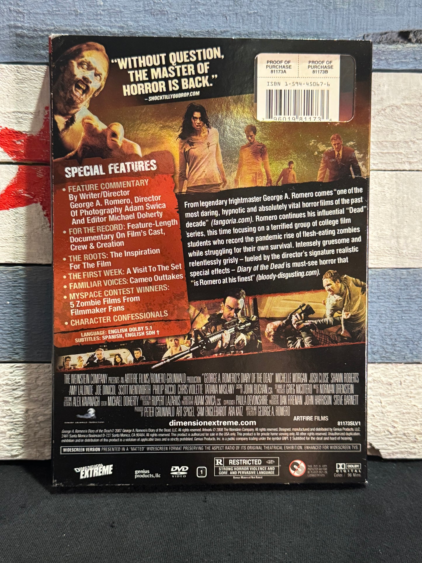 George A. Romero’s: Diary of the Dead - DVD Used