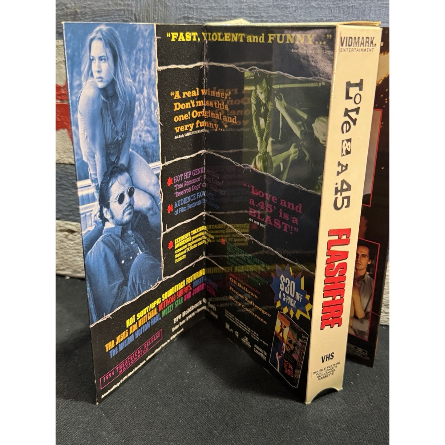 Love & A .45 / FlashFire Double Movie Screener Promo - VHS Used