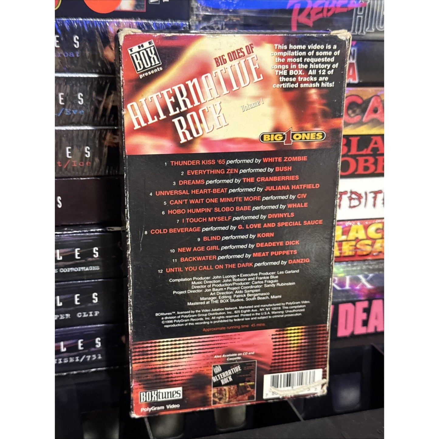 The Box Presents The Big Ones of Alternative Rock, Vol. 1 - VHS Used