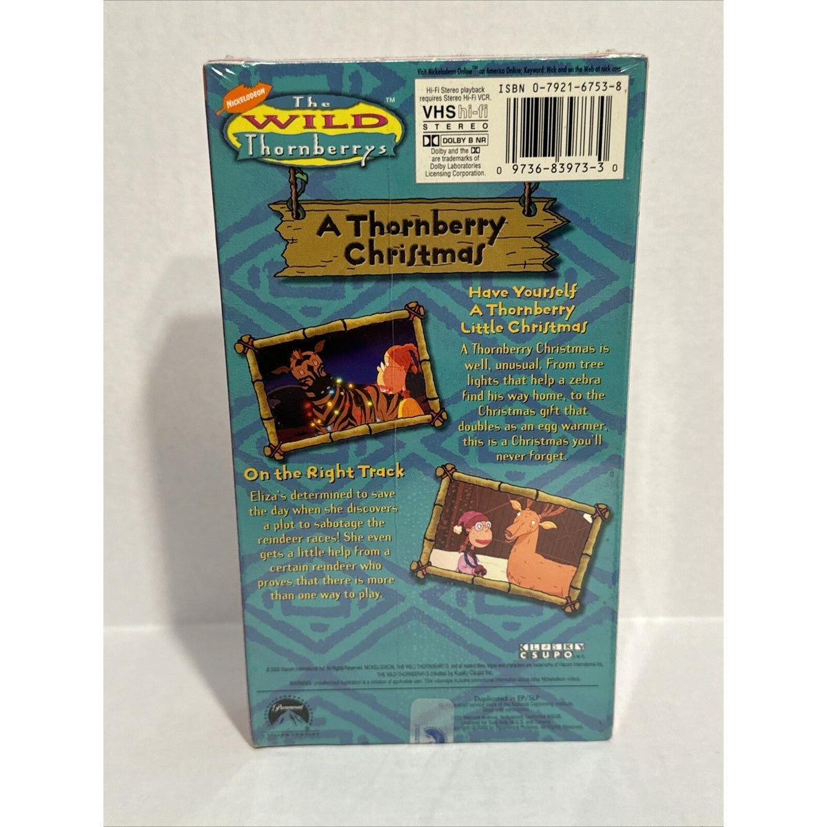 The Wild Thornberry's: A Thornberry Christmas (VHS, 2000) Nickelodeon NEW!