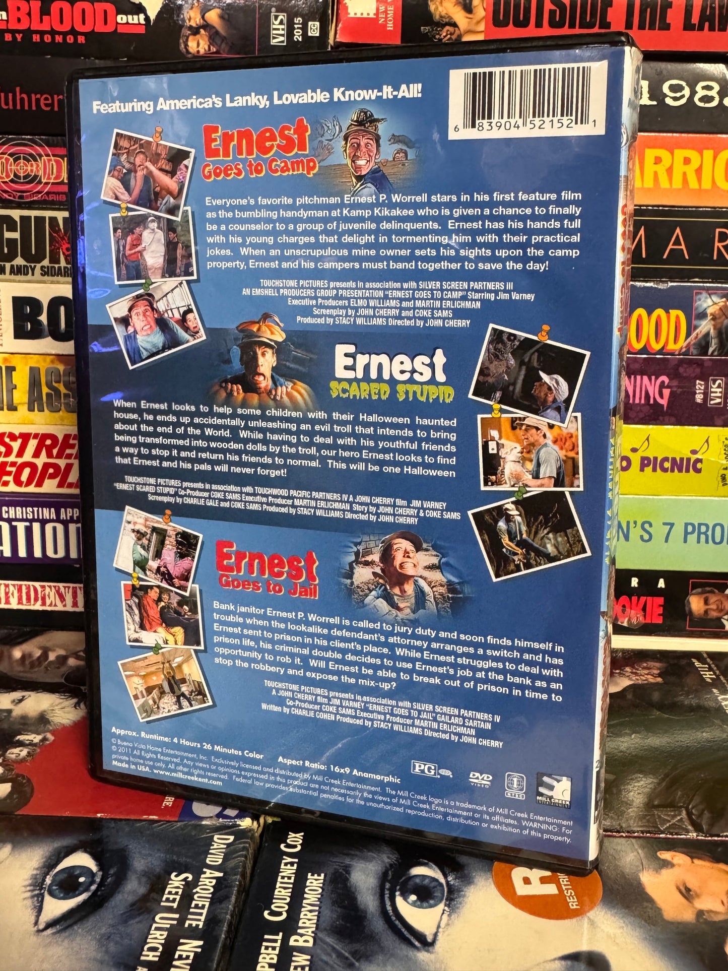 Ernest Triple Feature : Ernest Goes to Camp / Ernest Scared Stupid / Ernest Goes to Jail - DVD Used