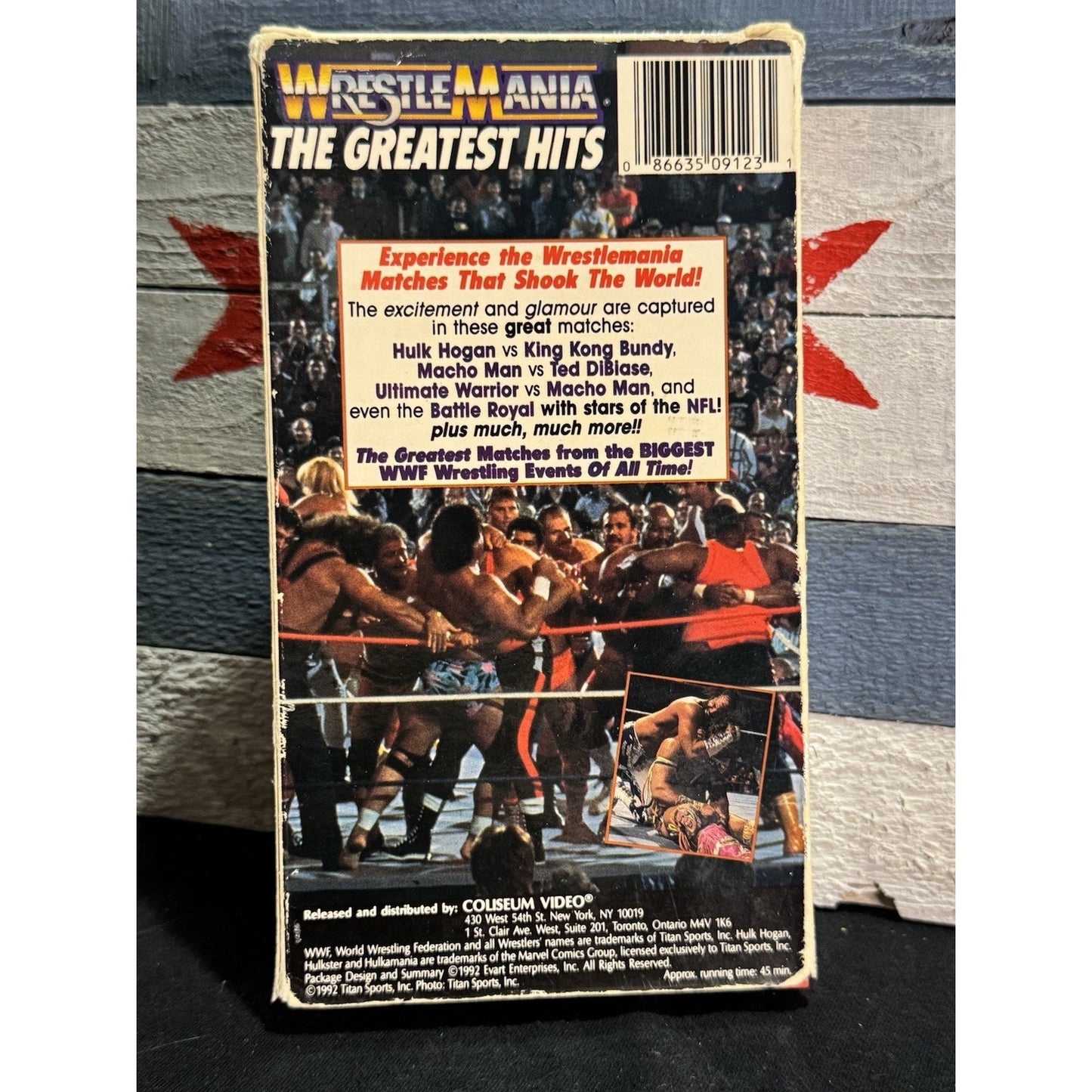 WWF Wrestlemania The Greatest Hits - VHS Used