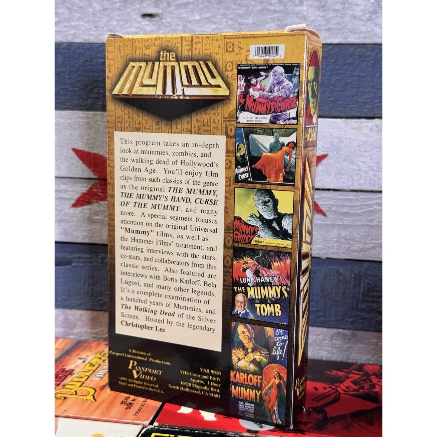 The Mummy : Hosted by Christopher Lee - VHS Used