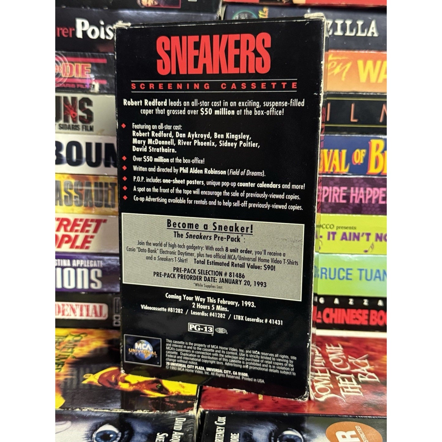 Sneakers Promo Screener - VHS Used