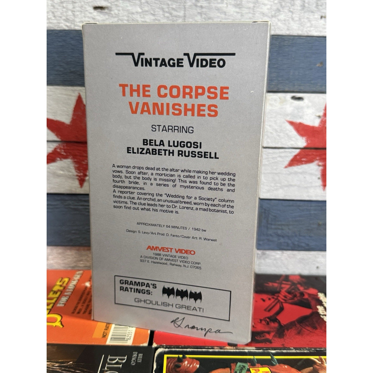 Grampa Presents The Corpse Vanishes - VHS Used