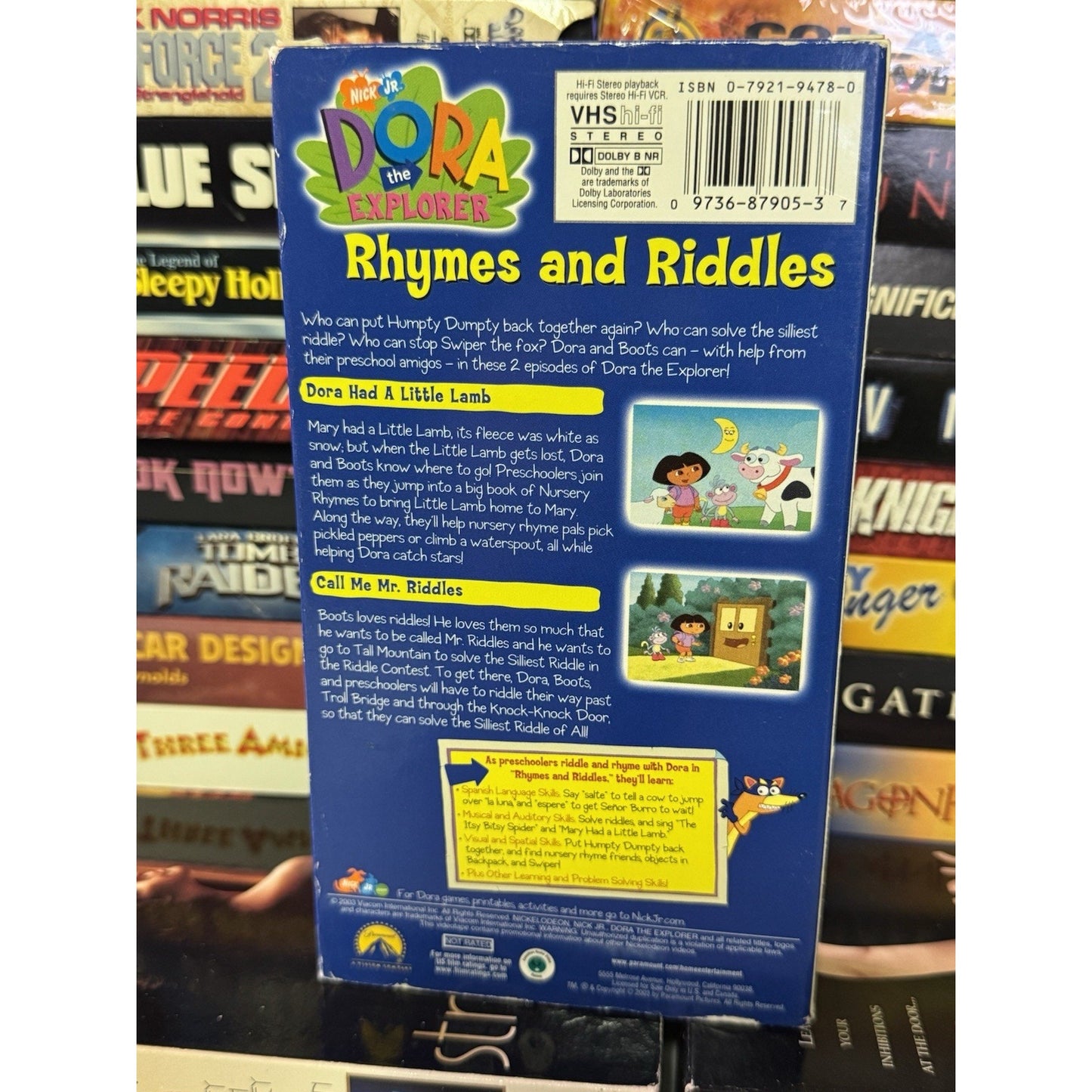 Dora The Explorer Rhymes And Riddles - VHS Used