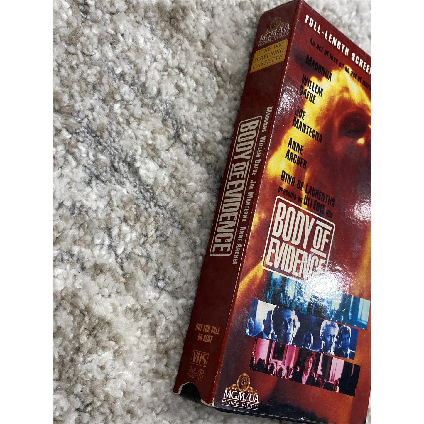 Body of Evidence Promo Screener - VHS Used