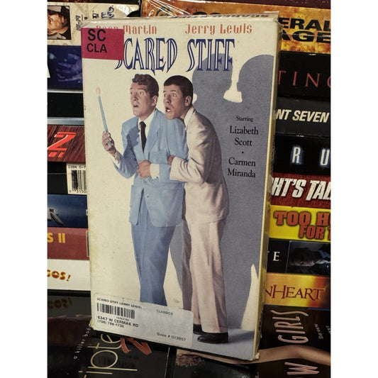 Scared Stiff VHS 1952 Dean Martin & Jerry Lewis Lizabeth Scott V1