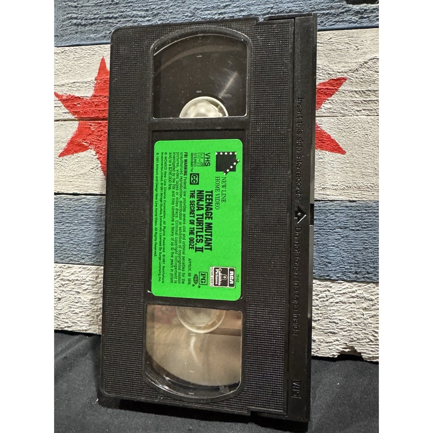 TMNT Teenage Mutant Ninja Turtles II 2: Secret Of Ooze - VHS Used