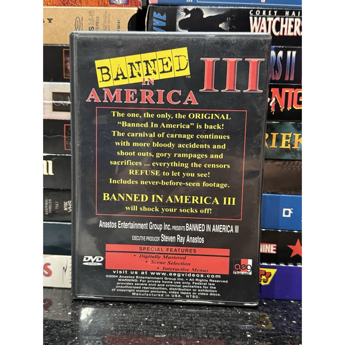 Banned In America III - Brain Damage Films DVD Used