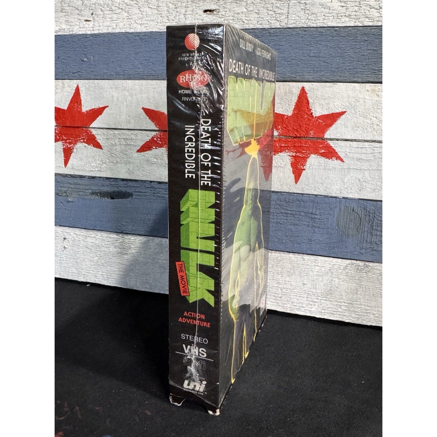 Death Of The Incredible Hulk Movie - VHS Used