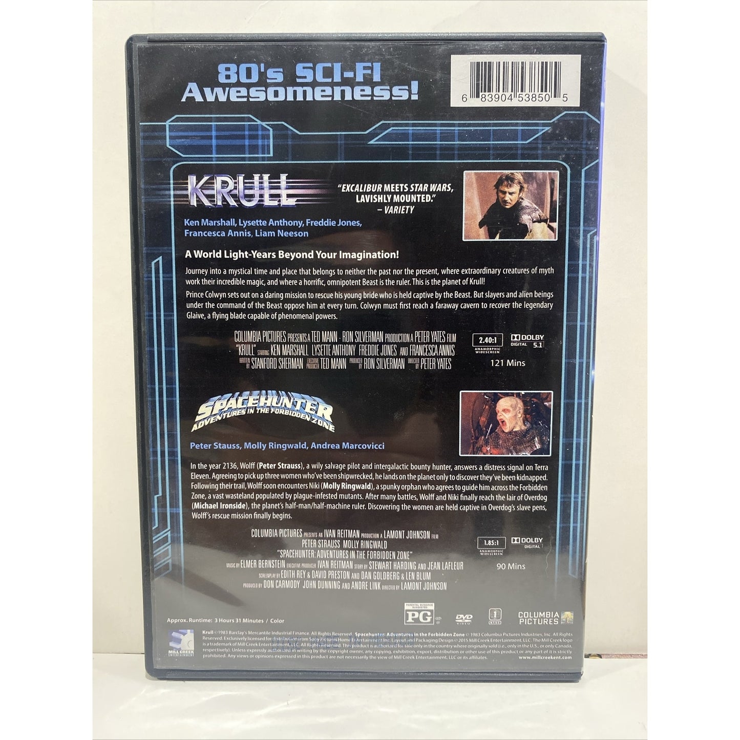 Krull / Spacehunter: Adventures in the Forbidden Zone - DVD Used
