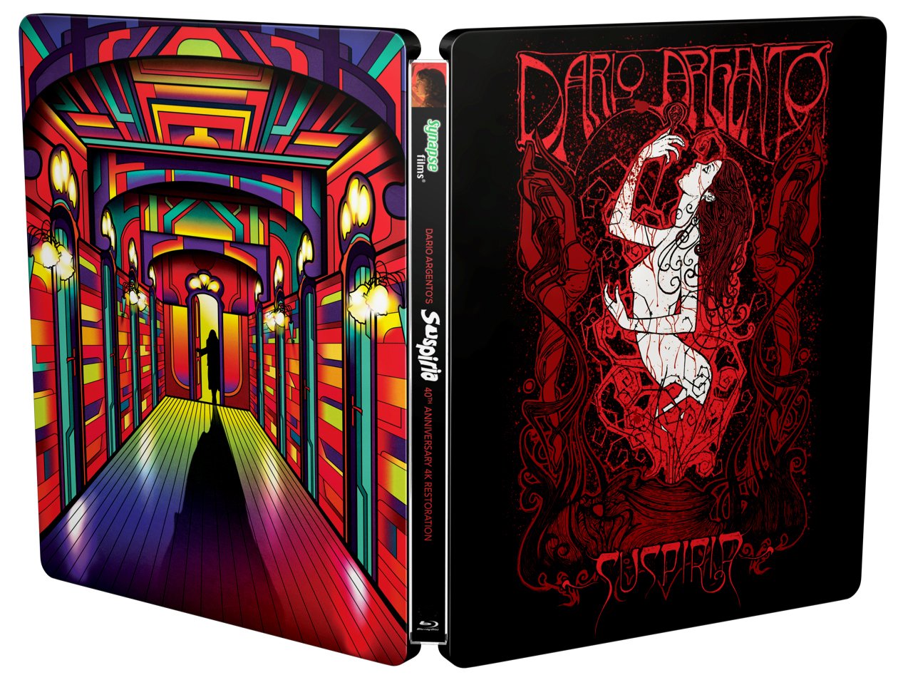Suspiria 40th Anniversary 3-Disc Limited Edition SteelBook Edition Synapse Films - OOP
