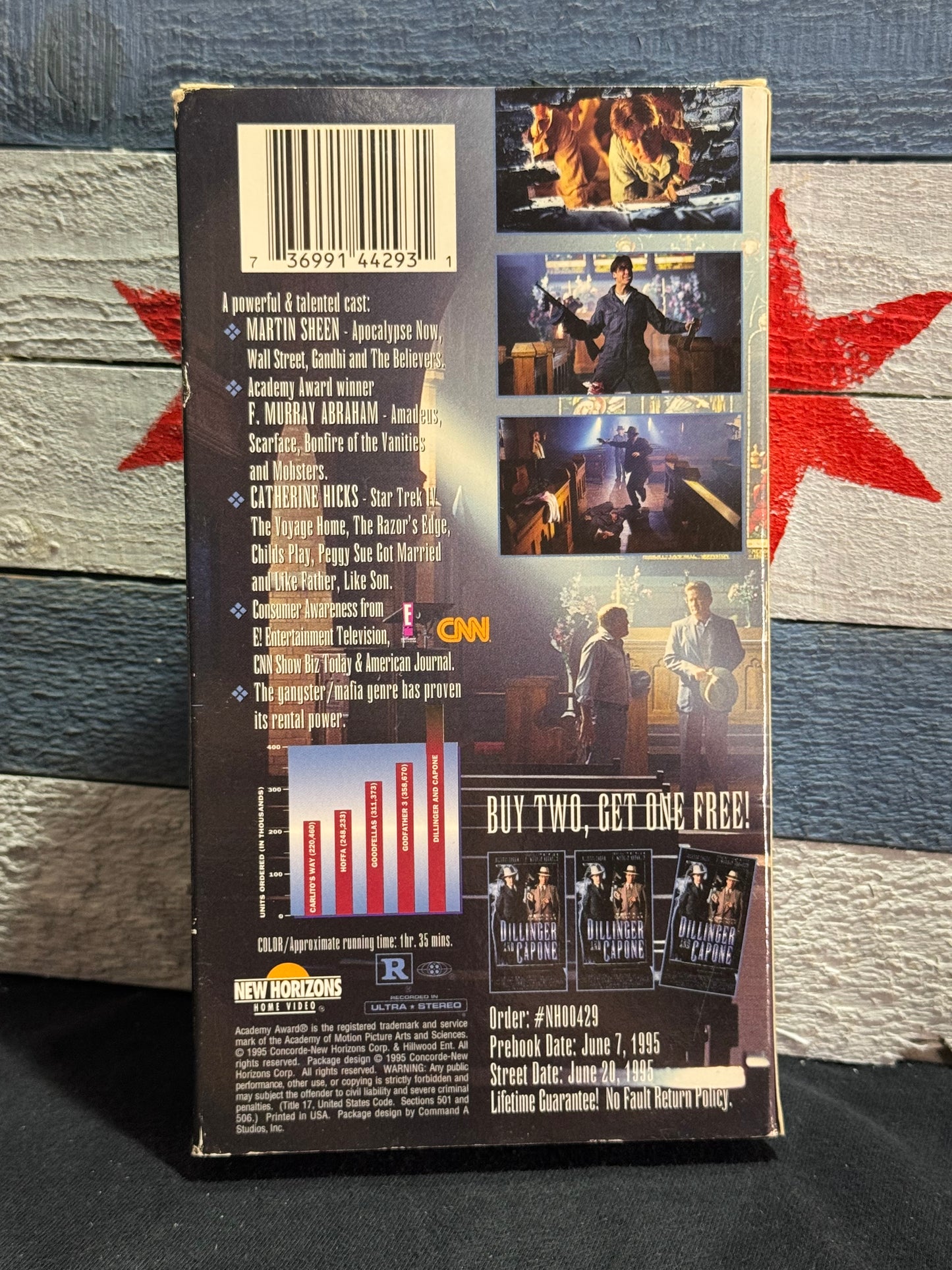 Dillinger and Capone Promo Screener - VHS Used