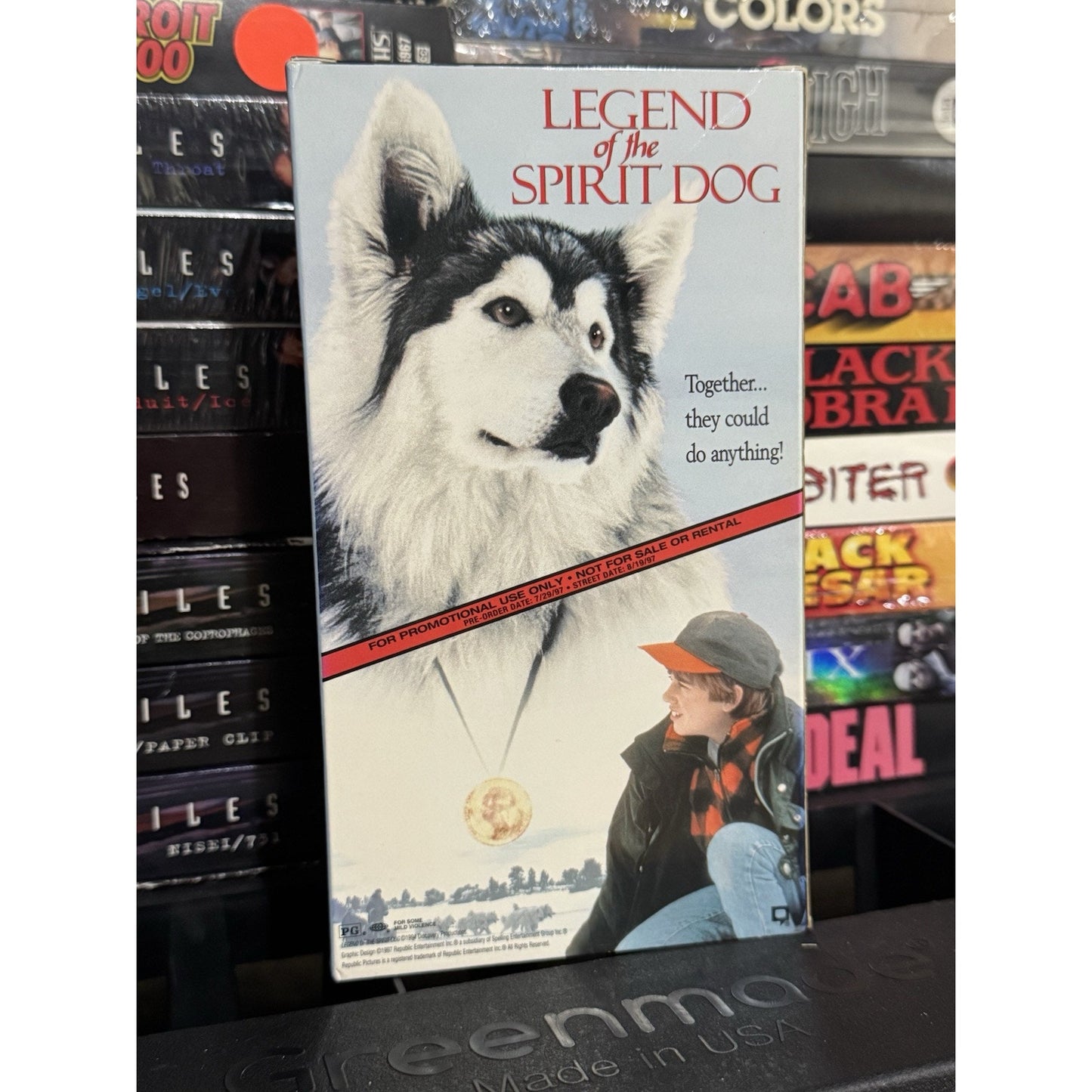 Ravager/Legend of the Spirit Dog Double Promo Screener - VHS Used