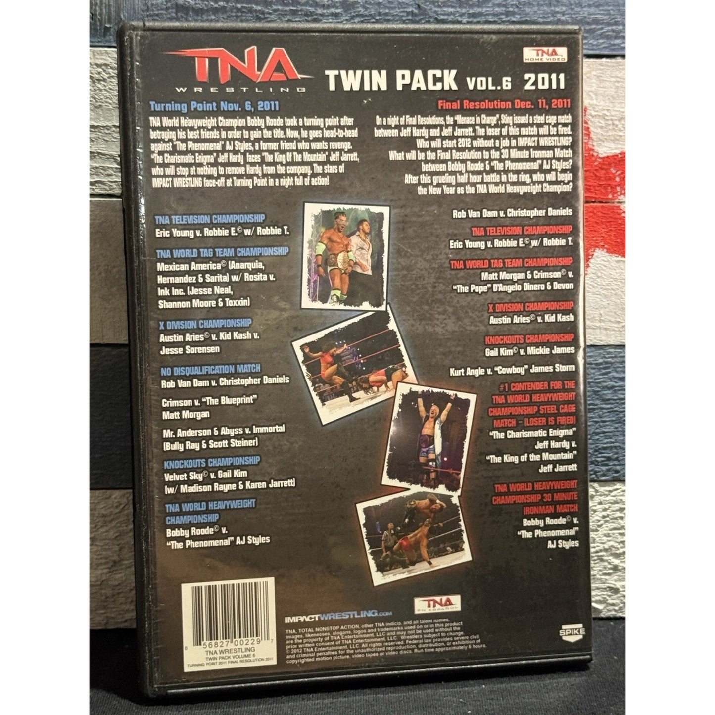 Official TNA Twin Pack Vol 6 : Turning Point & Final Resolution 2011 - DVD Used