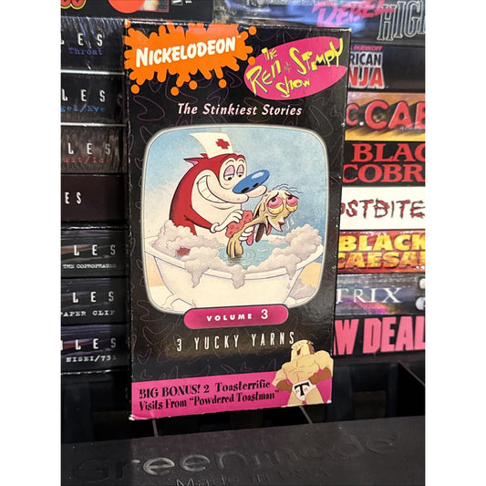 The Ren Stimpy Show The Stinkiest Stories Vol. 3 : 3 Yucky Yarns - VHS Used