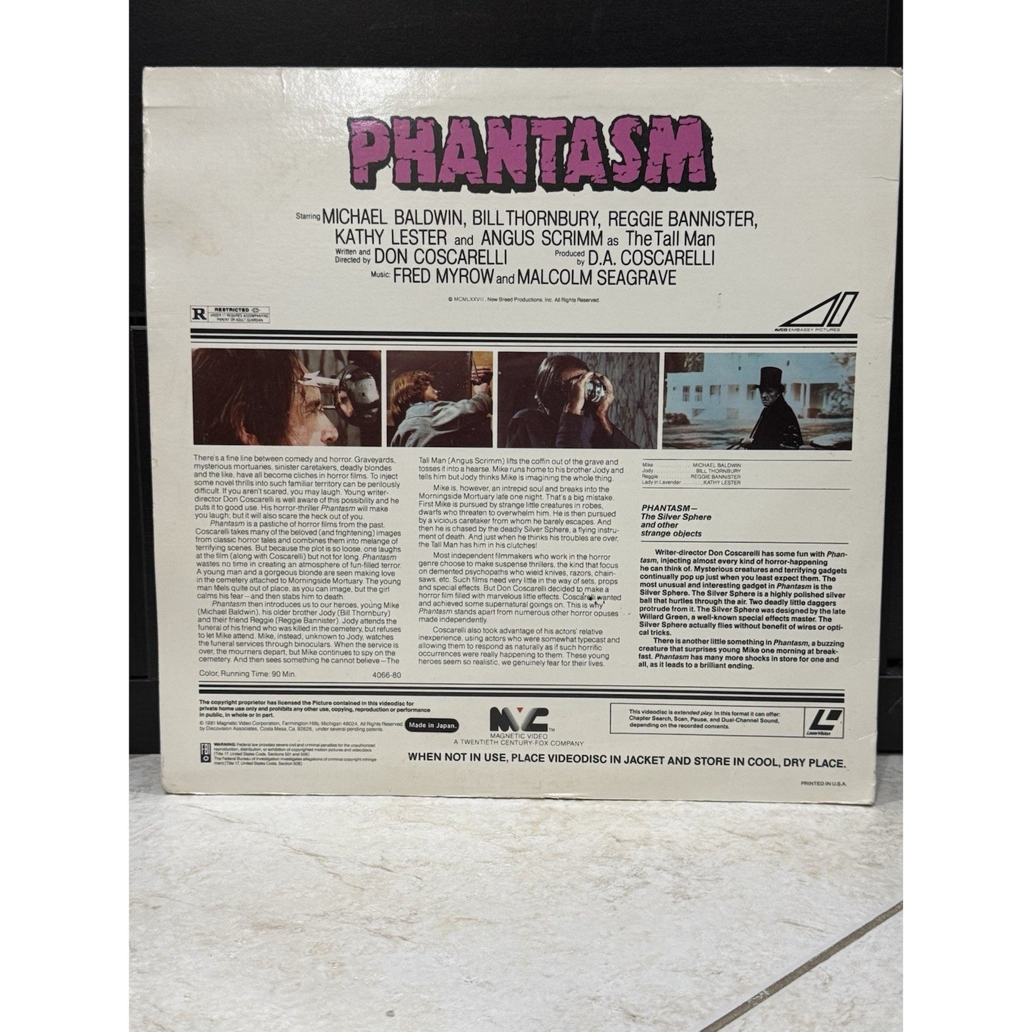 Phantasm - Laserdisc Used