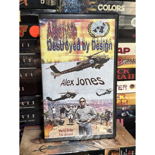 America Destroyed by Design (Alex Jones Info Wars) - VHS Used