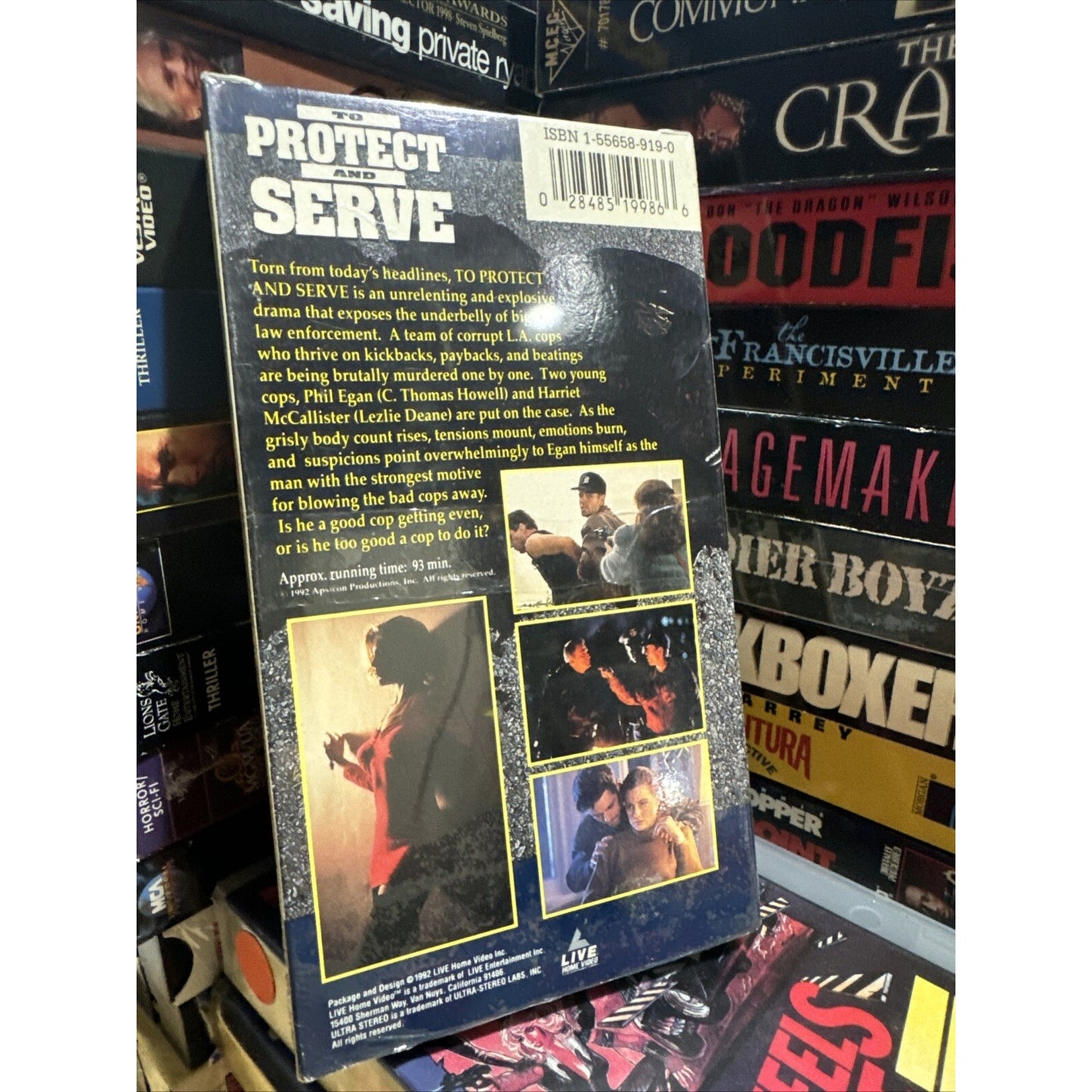 To Protect and Serve - VHS Used