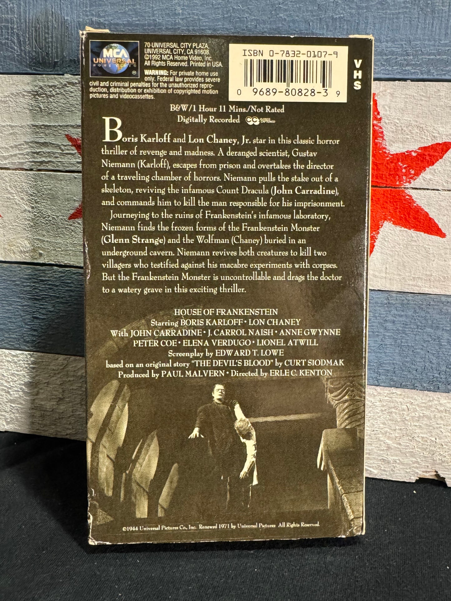 House of Frankenstein - VHS Used