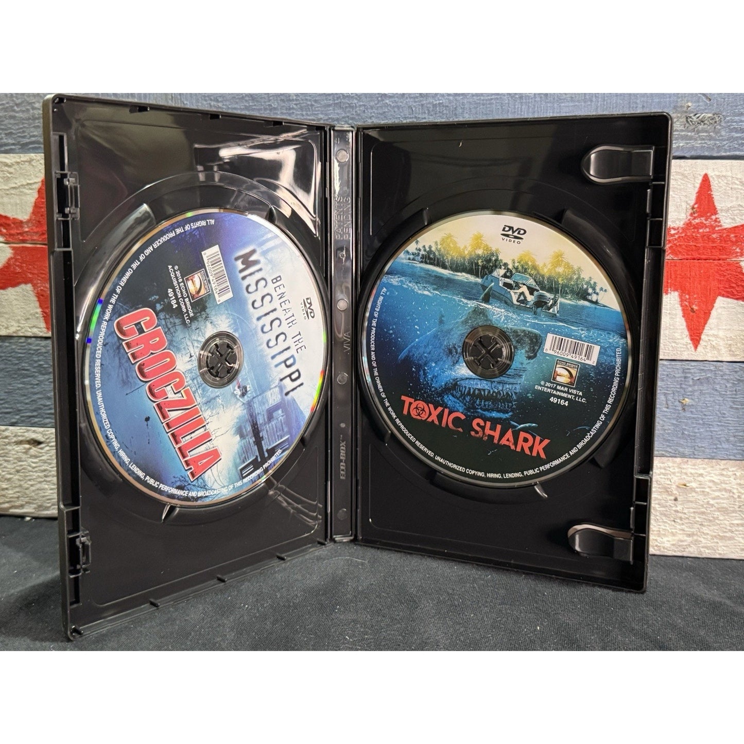Toxic Shark Beneath The Mississippi Croczilla Creature Feature Triple Pack - DVD Used