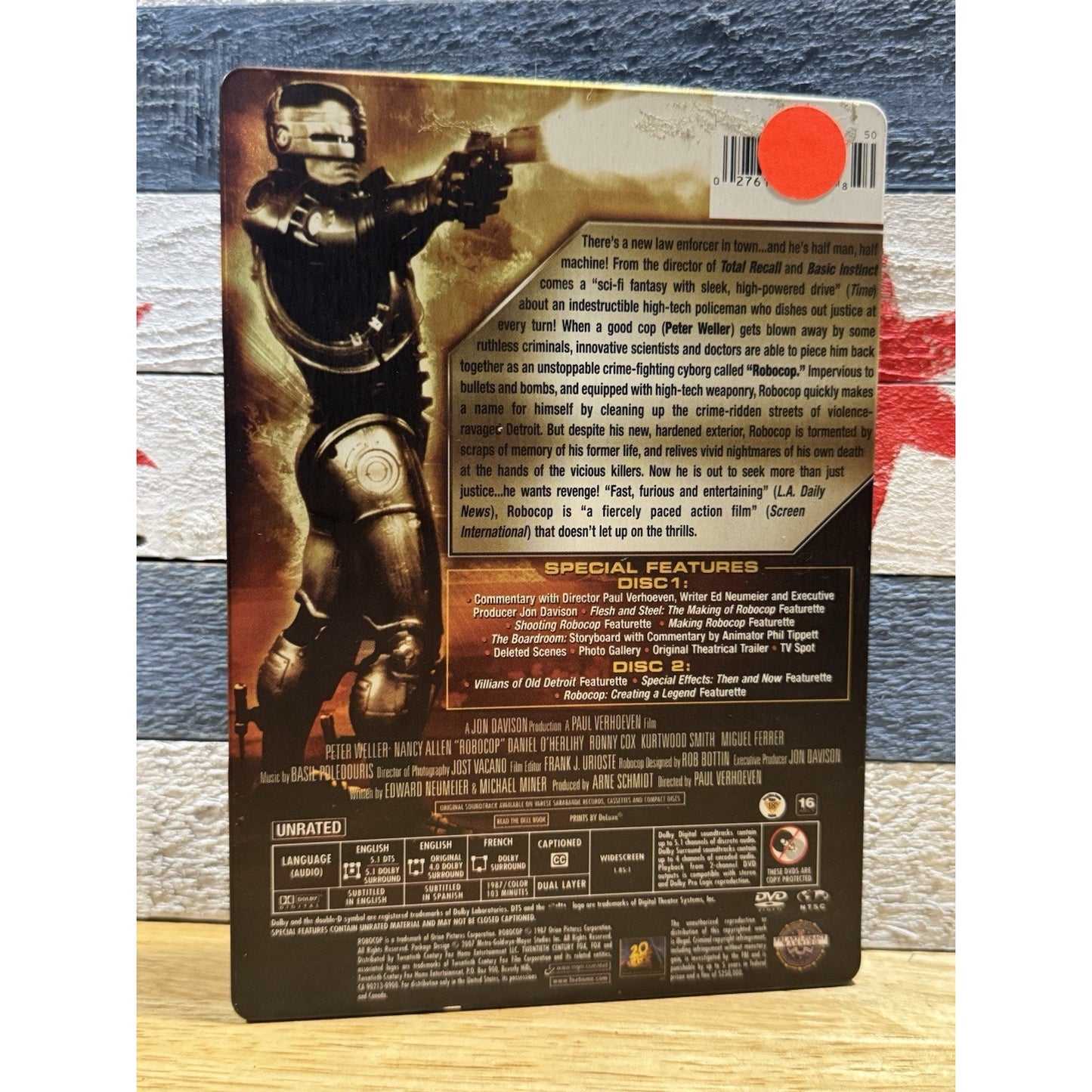 Robocop 20th Anniversary Edition Steelbook - DVD Used