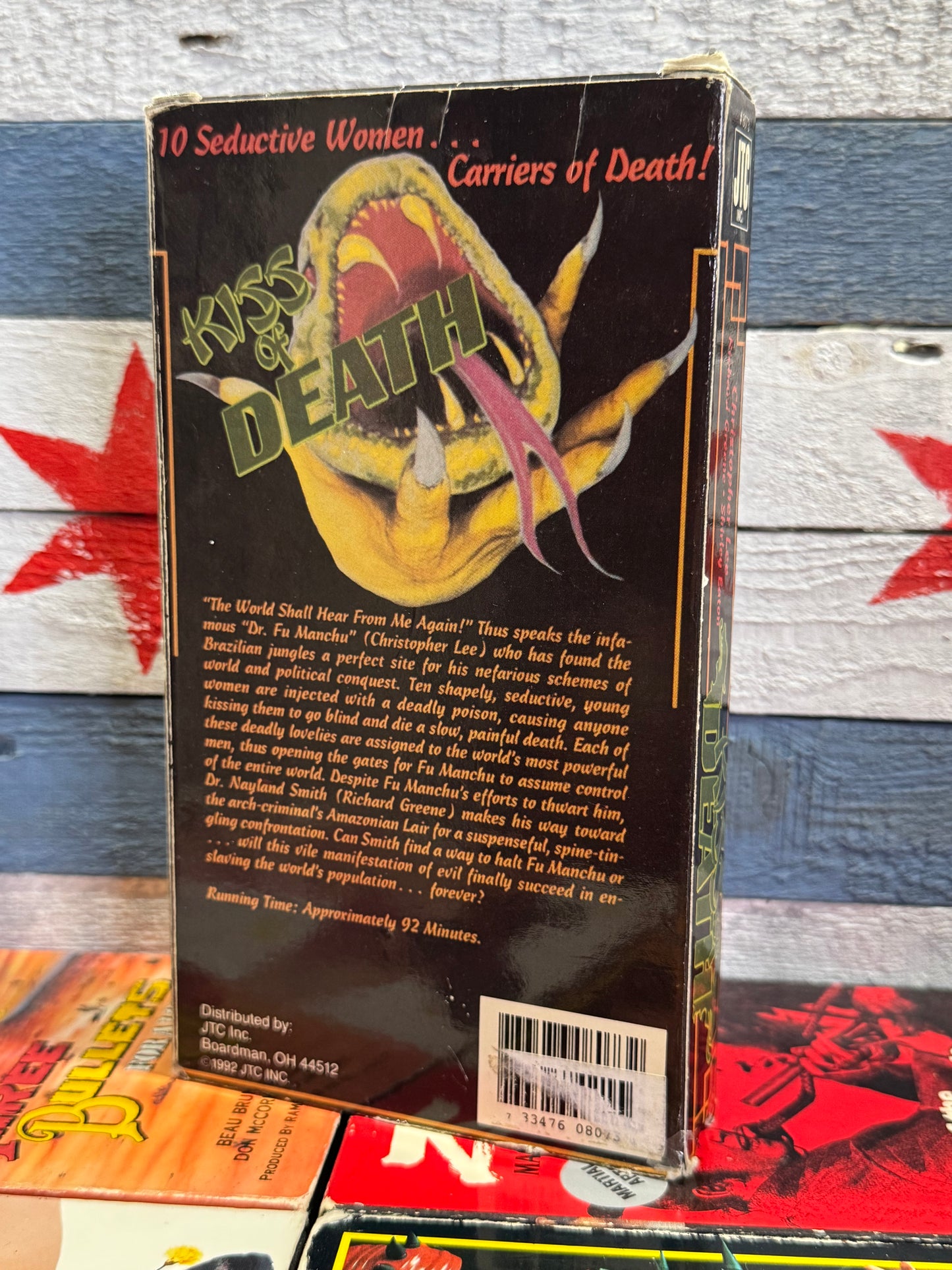 Fu Manchu Kiss of Death (The Blood of Fu Manchu) - VHS Used