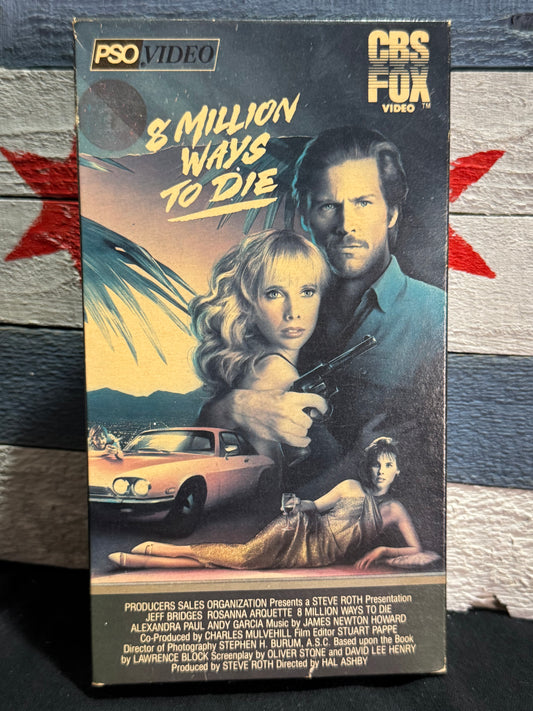 8 Million Ways to Die - VHS Used