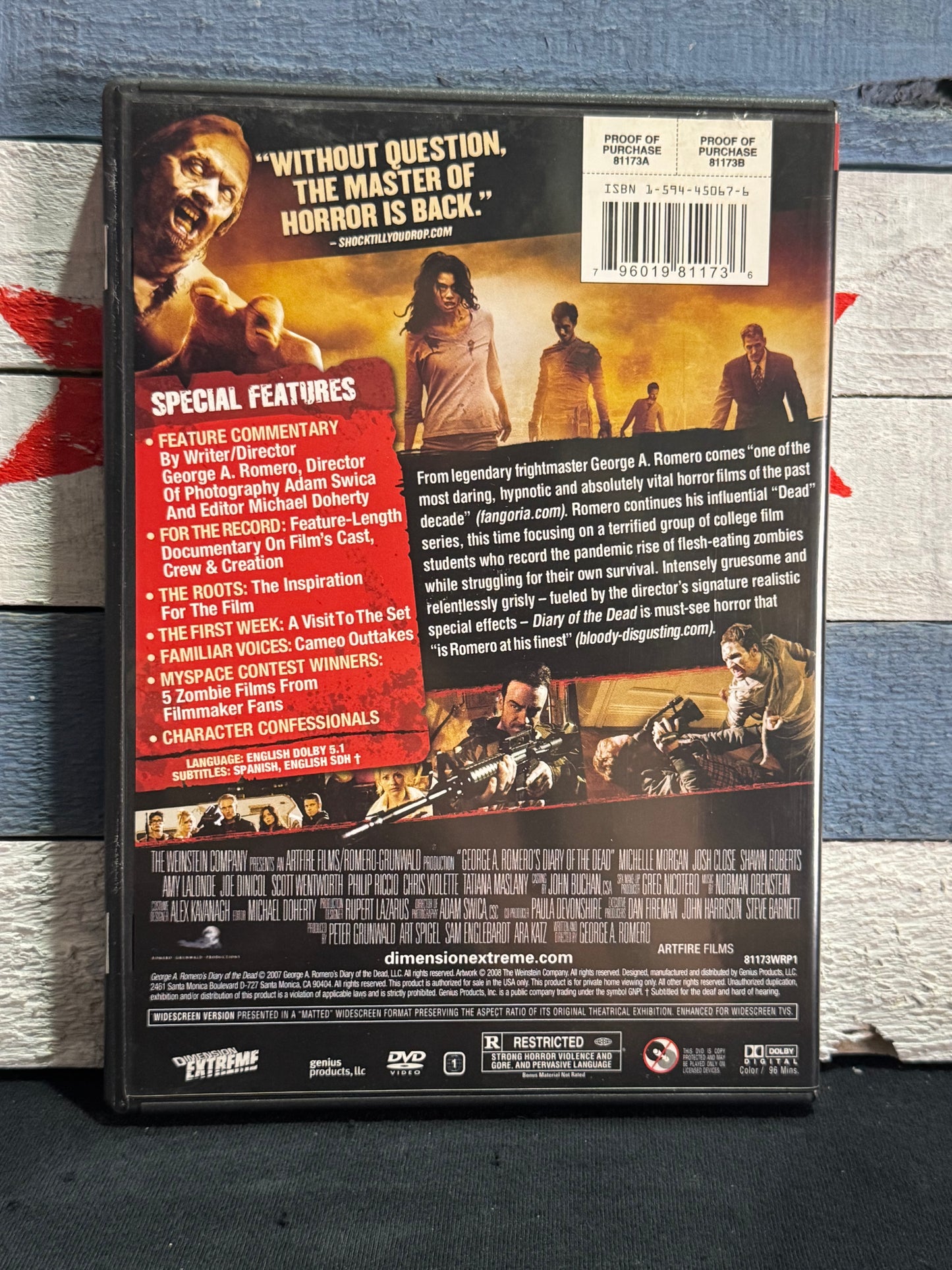 George A. Romero’s: Diary of the Dead - DVD Used