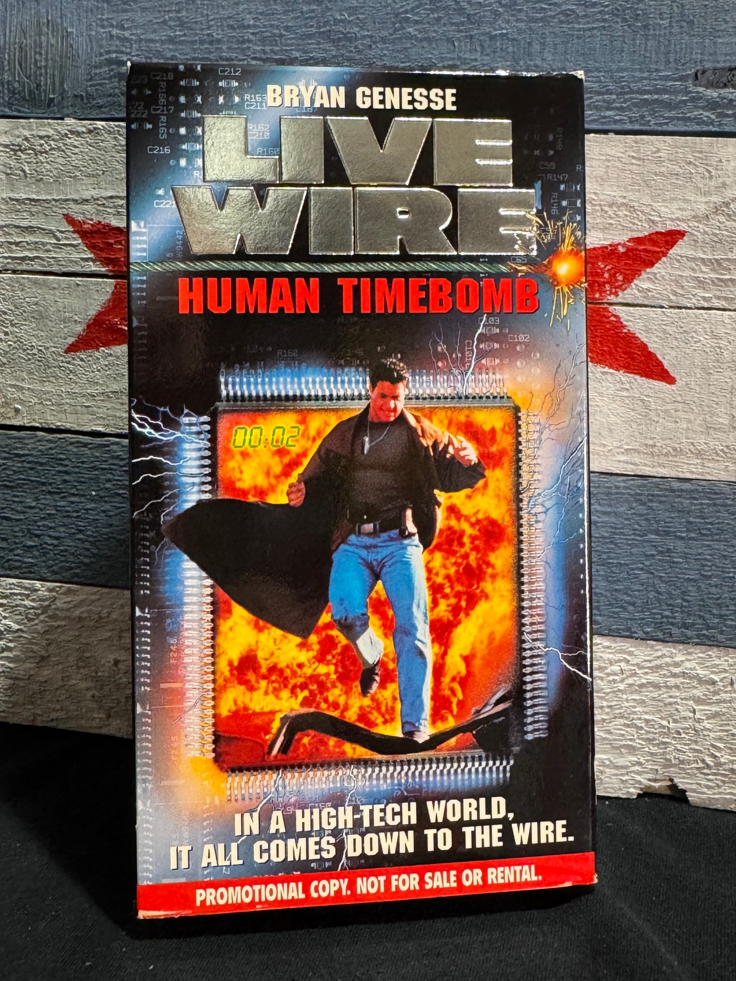 Live Wire: Human Timebomb Promo Screener - VHS Used
