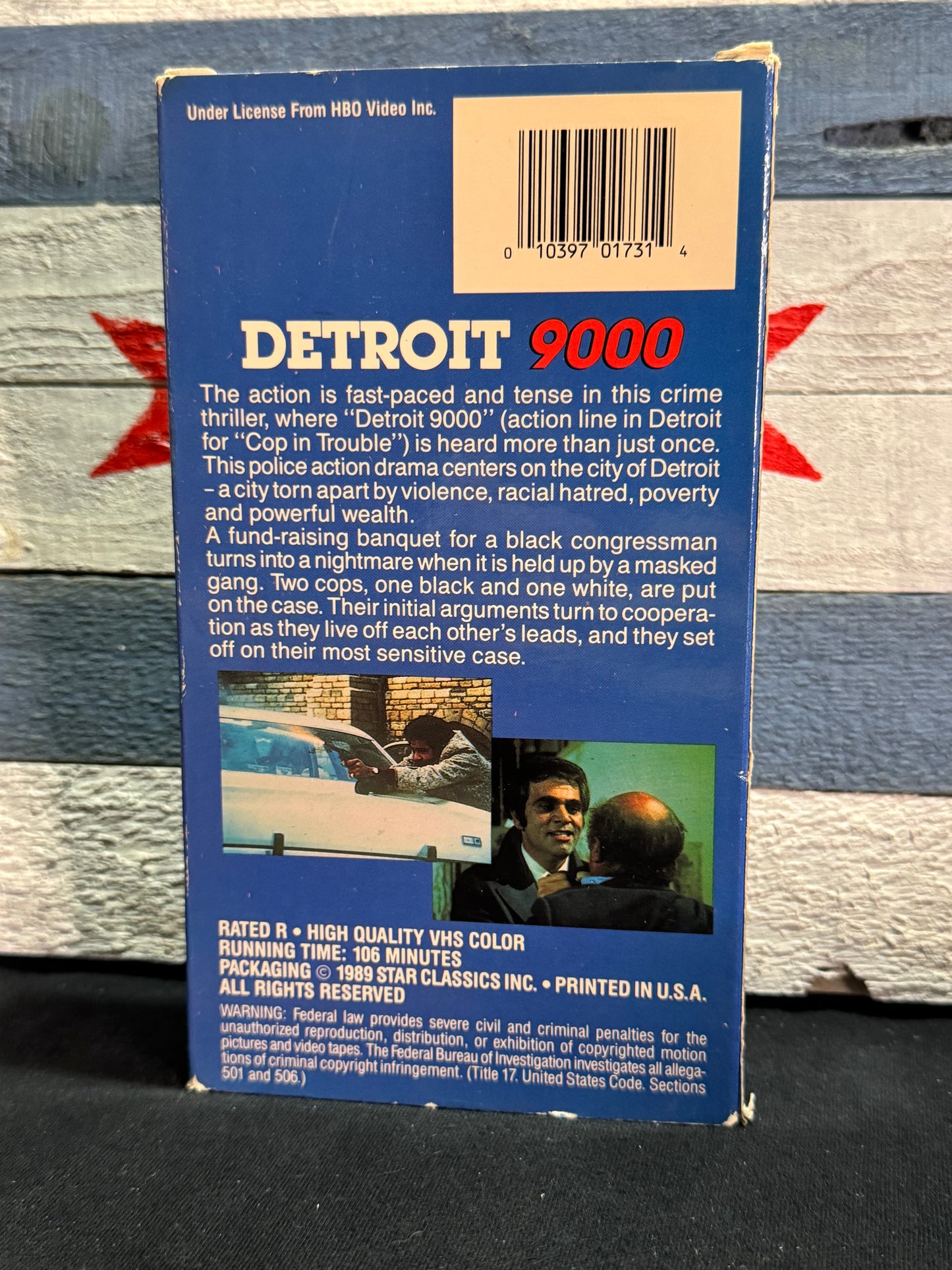 Detroit 9000 - VHS Used