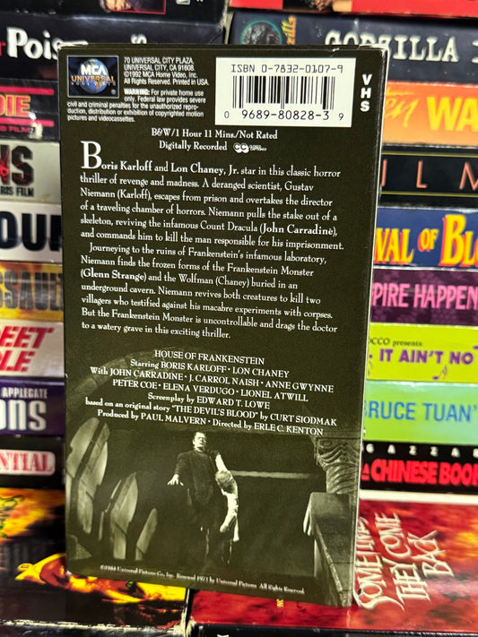 House of Frankenstein - VHS Used