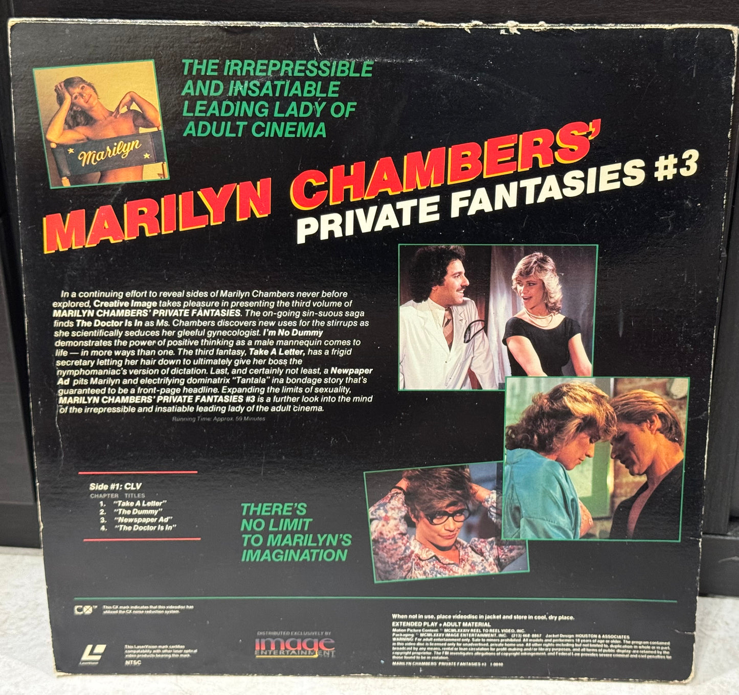 Marilyn Chambers #3: Private Fantasies – Laserdisc Used