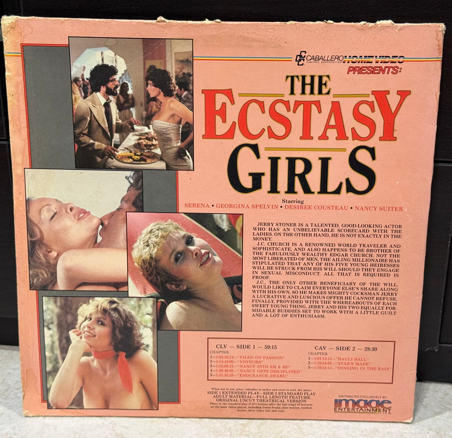 The Ecstasy Girls - Laserdisc Used