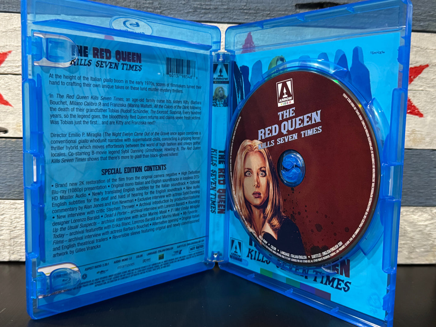 The Red Queen Kills Seven Times - Arrow Video Blu-ray Used