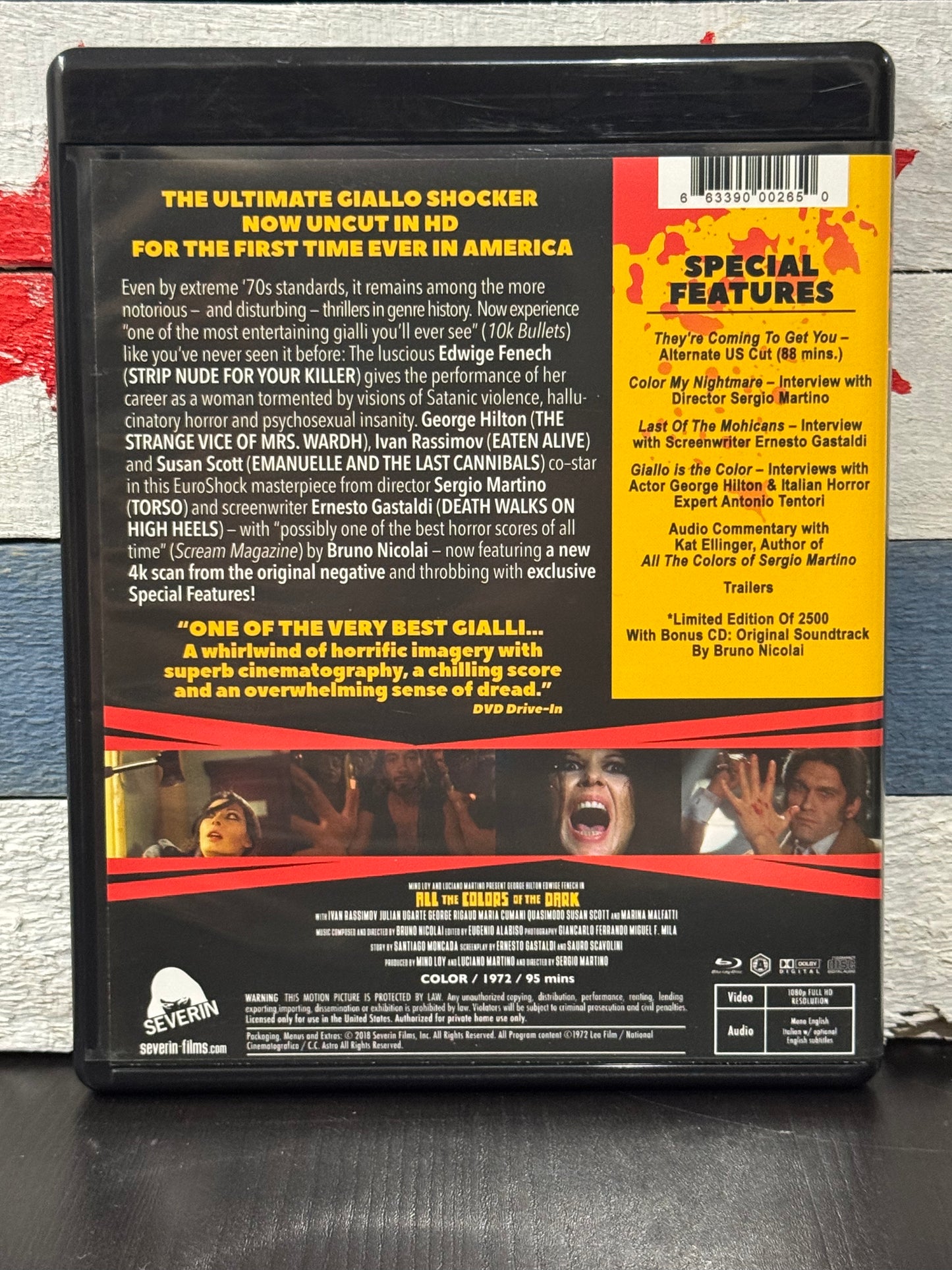All the Colors of the Dark - Severin Blu-ray With Soundtrack CD
