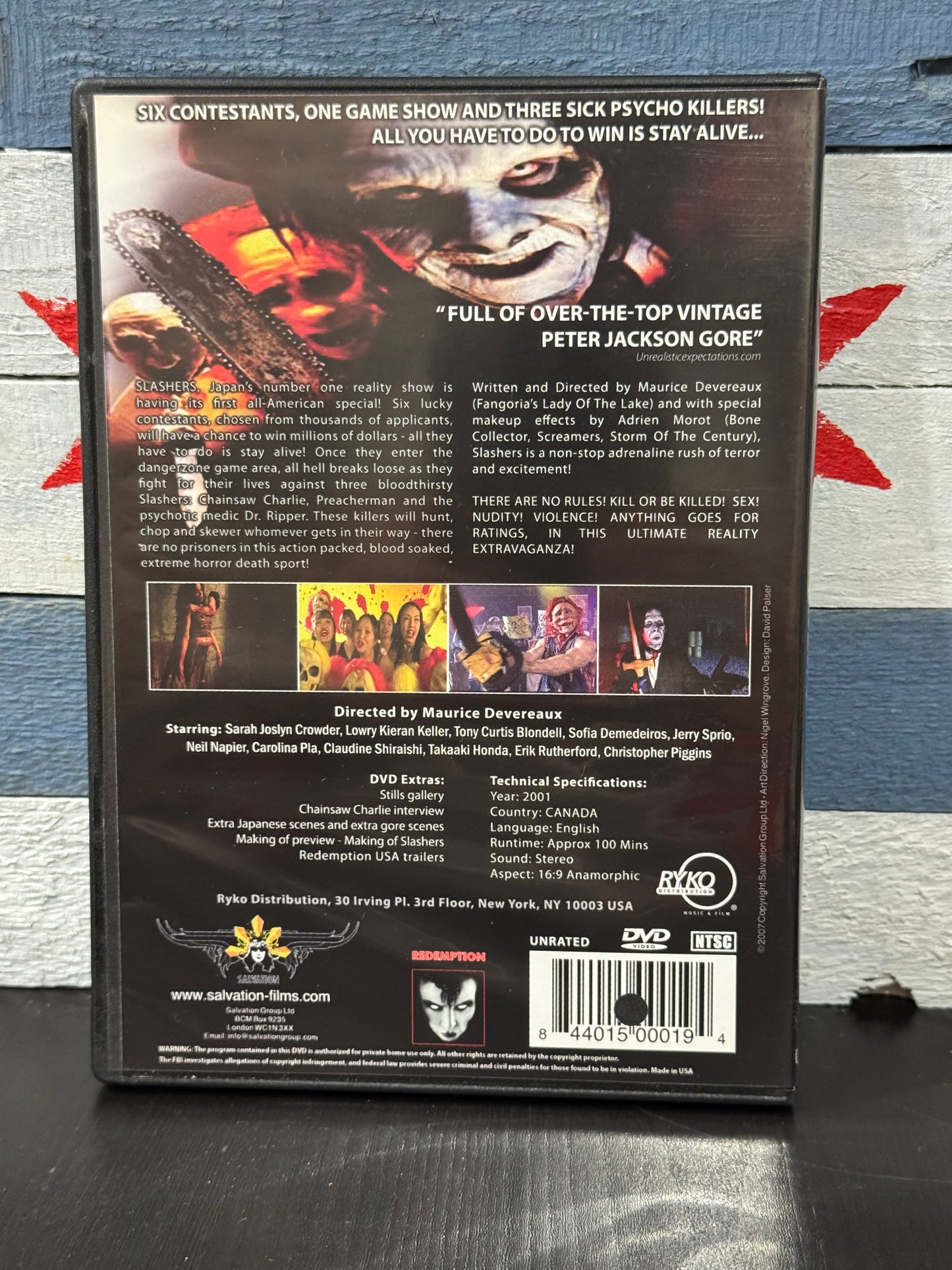 Slashers - Maurice Devereaux DVD Used
