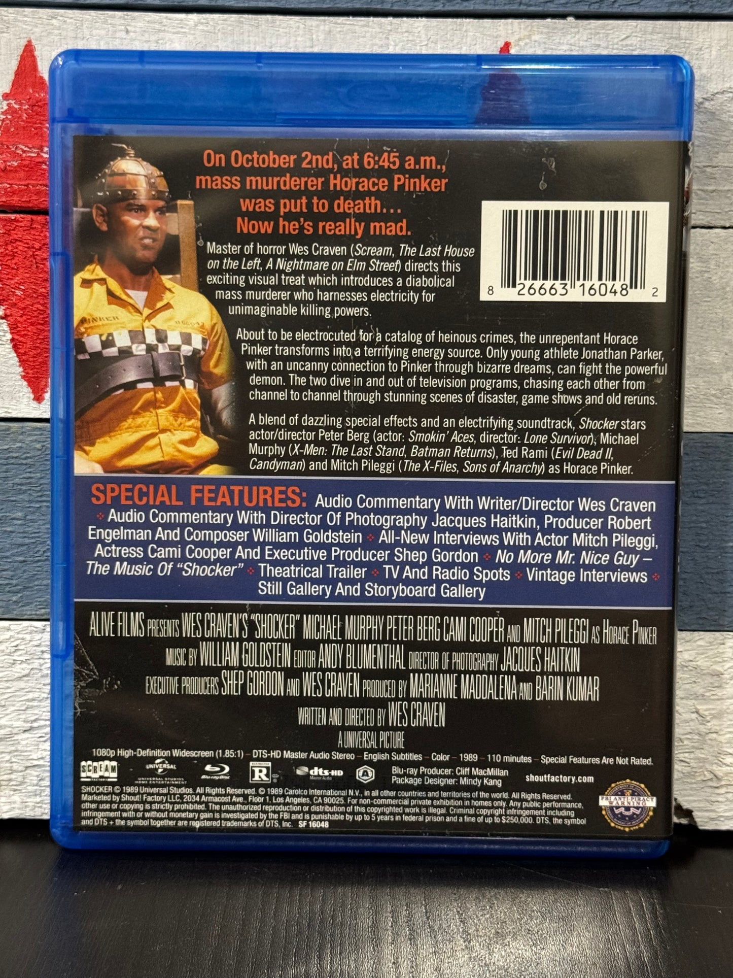 Shocker Collector’s Edition - Scream Factory Blu-ray Used