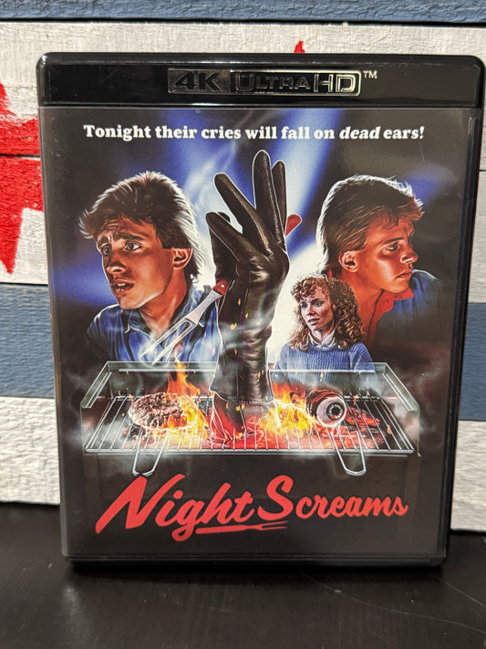 Night Screams [4K UHD + Blu-ray, 3-Disc Set] – Vinegar Syndrome Used