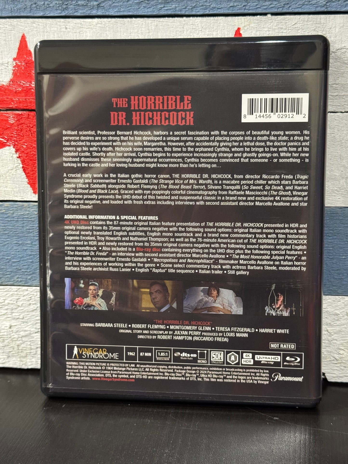 The Horrible Dr. Hichcock [4K UHD + Blu-Ray, Limited Edition Slipbox] – Vinegar Syndrome Used