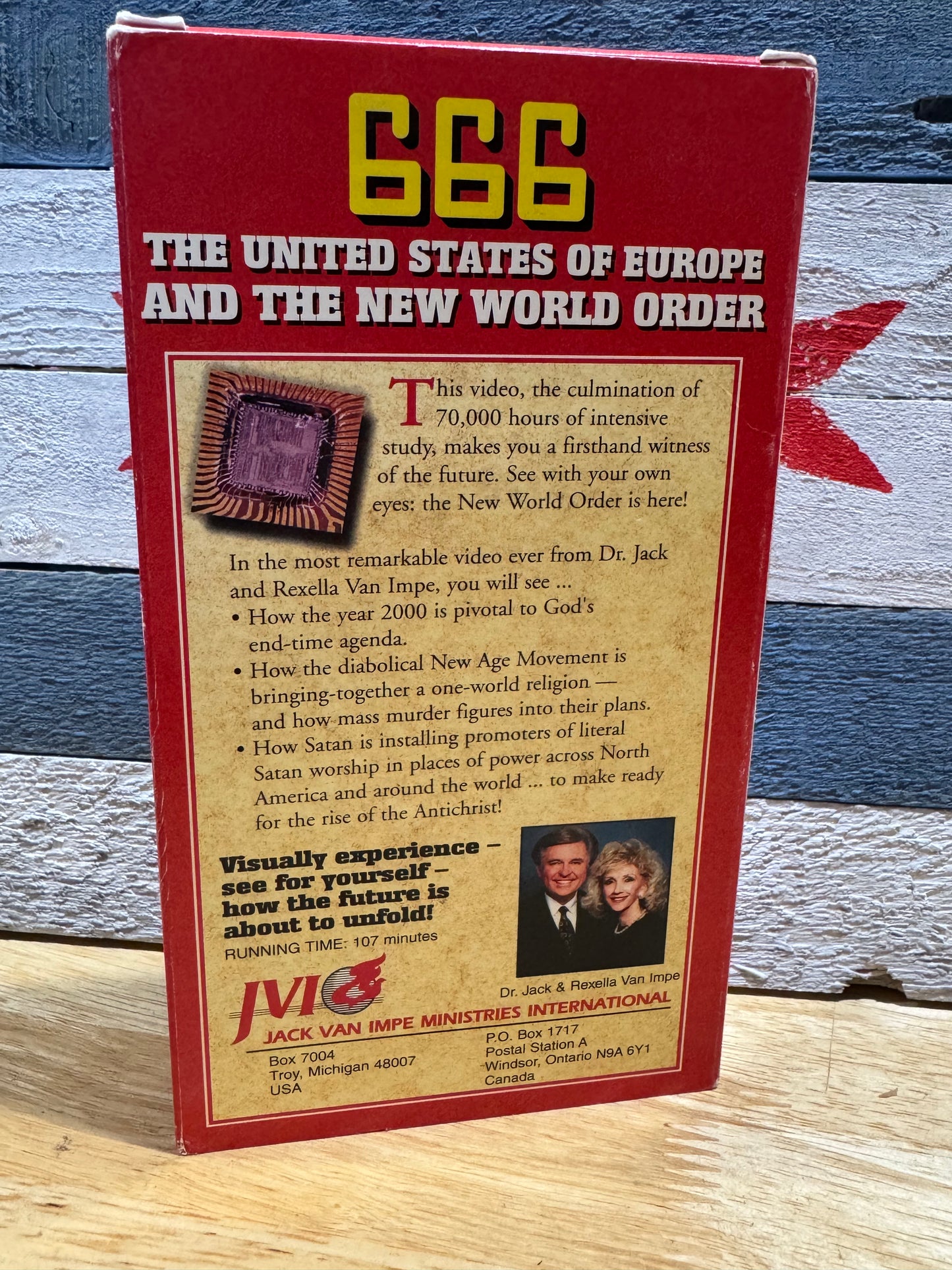 666: The United States Of Europe And The New World Order VHS Used