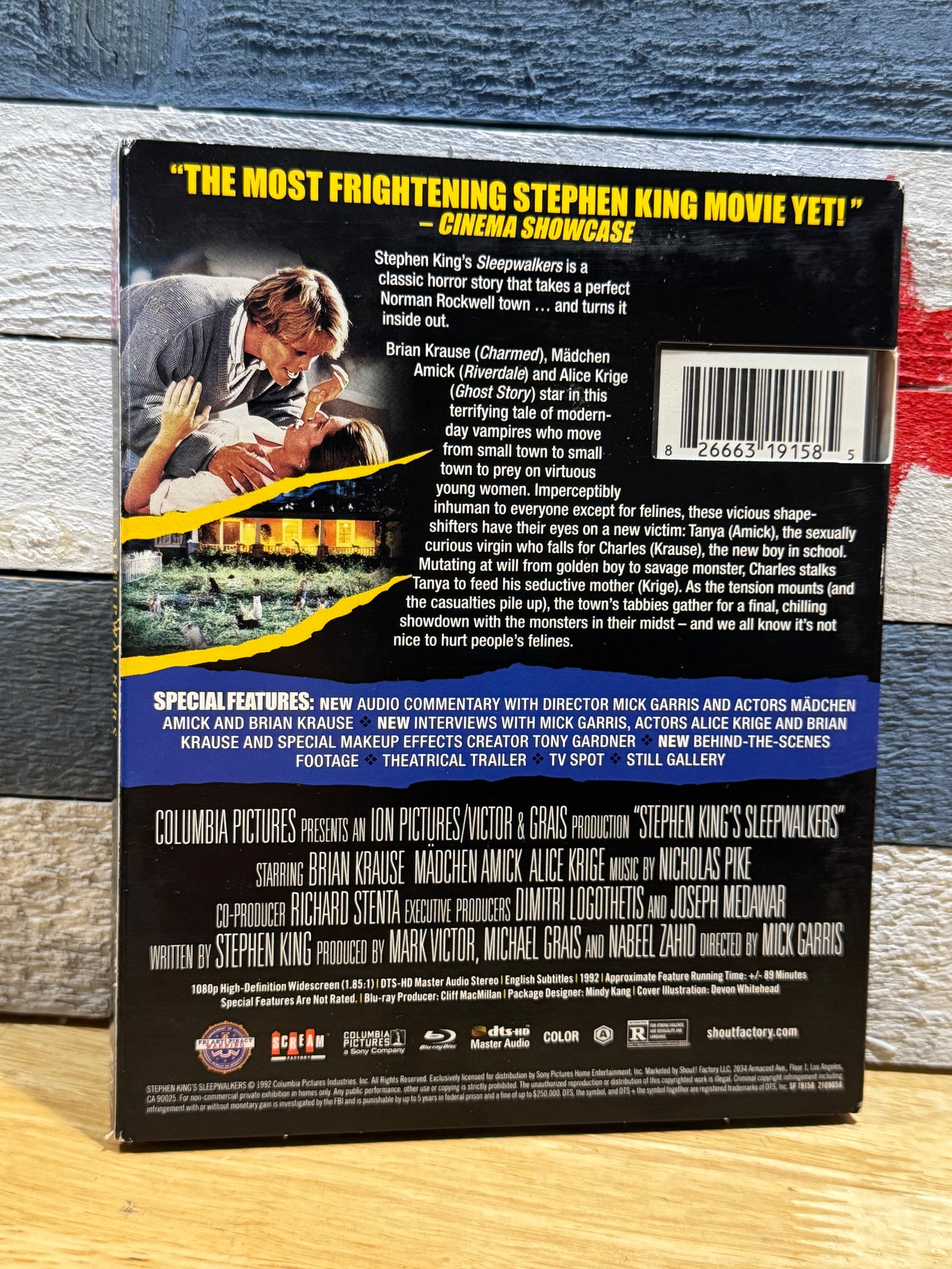 Stephen King’s Sleepwalkers - Scream Factory  Collector’s Edition Blu-ray w/ Slipcover Used