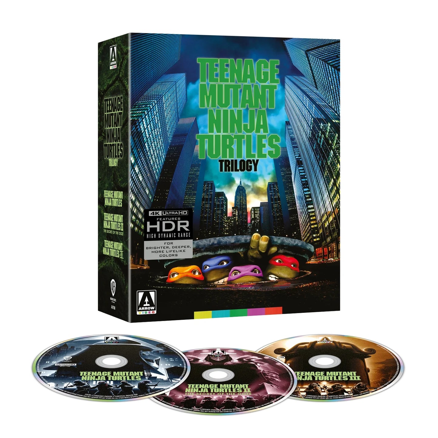 Teenage Mutant Ninja Turtles Trilogy [Limited Edition] (4K Ultra HD) Arrow Video