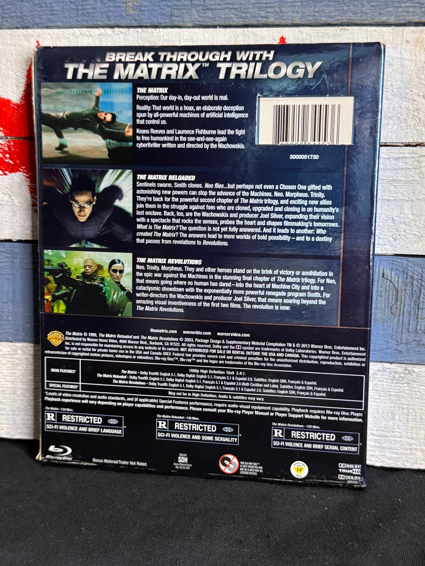 The Matrix Trilogy - Blu-ray Used