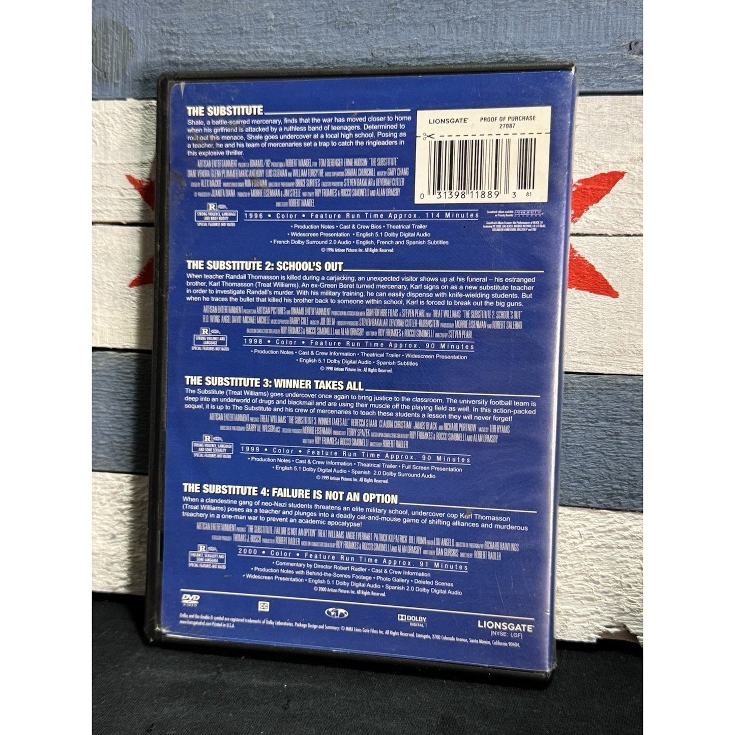 The Substitute 4-Film Pack 1-4 - DVD Used