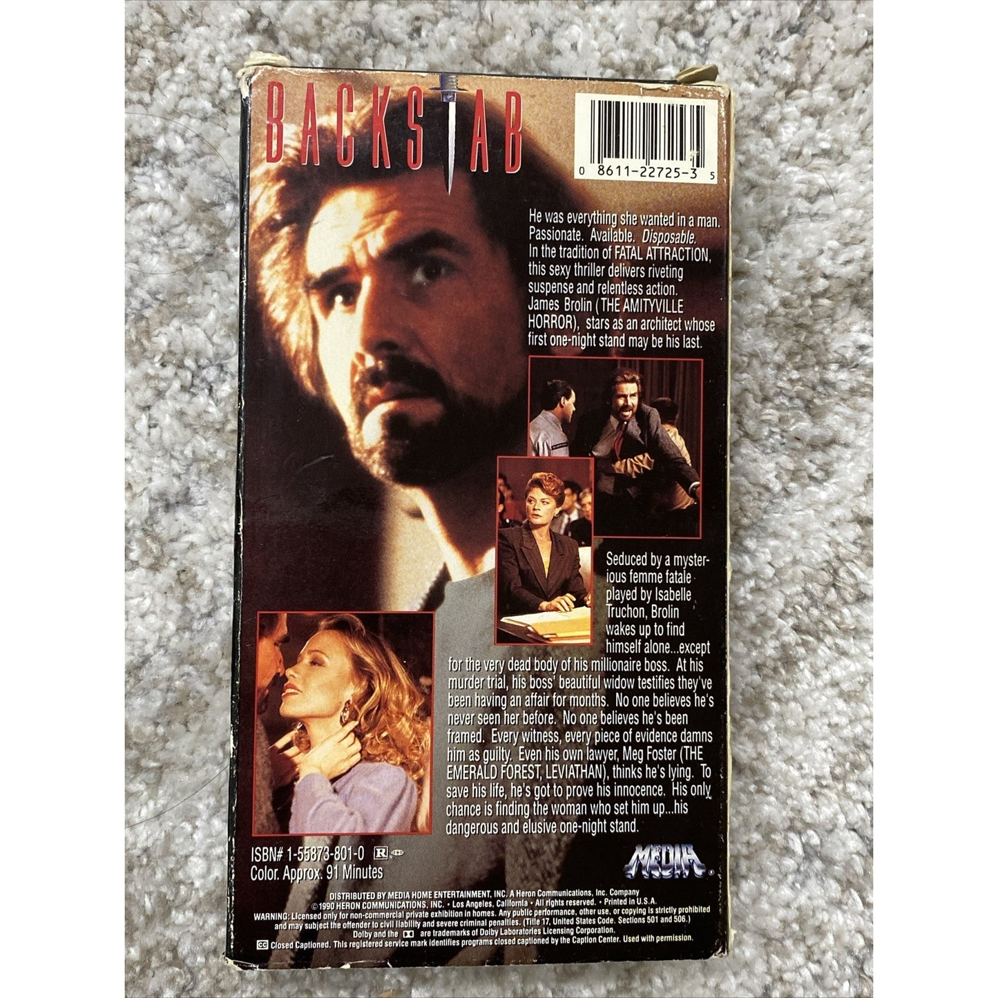 Backstab Promo Screener - VHS Used